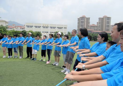 云南昆明戶外團建公司-拓展方案項目之動力繩圈